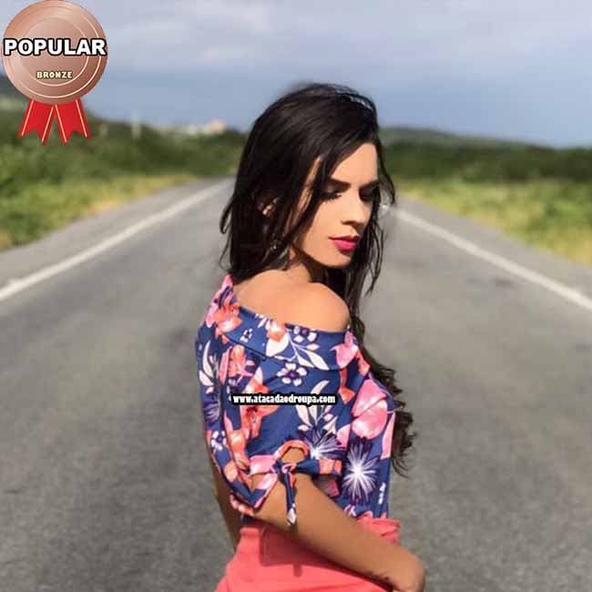 Blusa Feminina Malha Leila M Blusa Feminina Malha Leila M