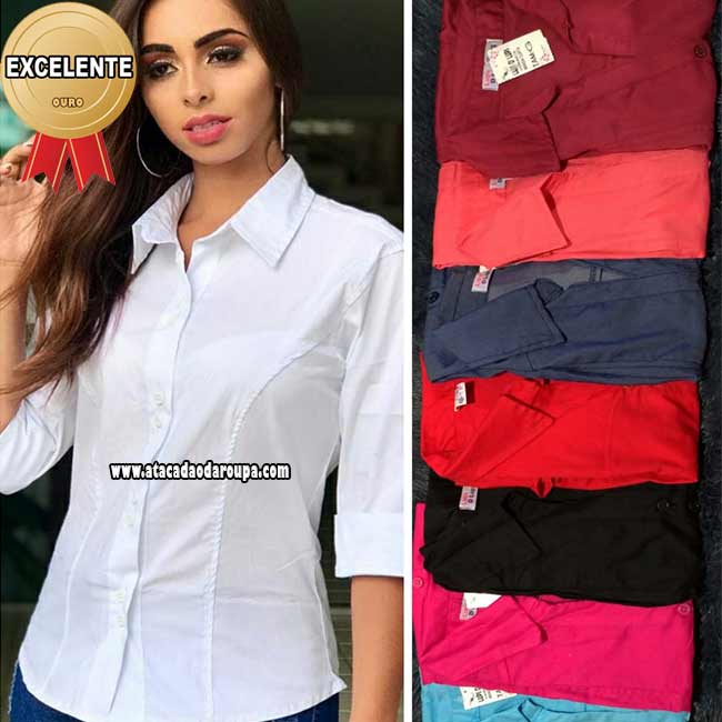 Blusas Feminina Chambrê P/M/G/GG Blusas Feminina Chambrê P/M/G/GG