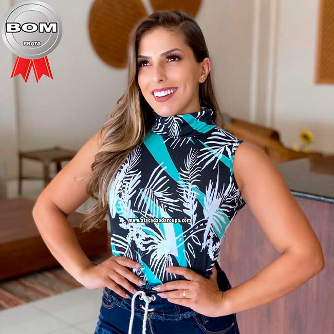 Blusa Malha Leila Sortidas M/G Blusa Malha Leila Sortidas M/G