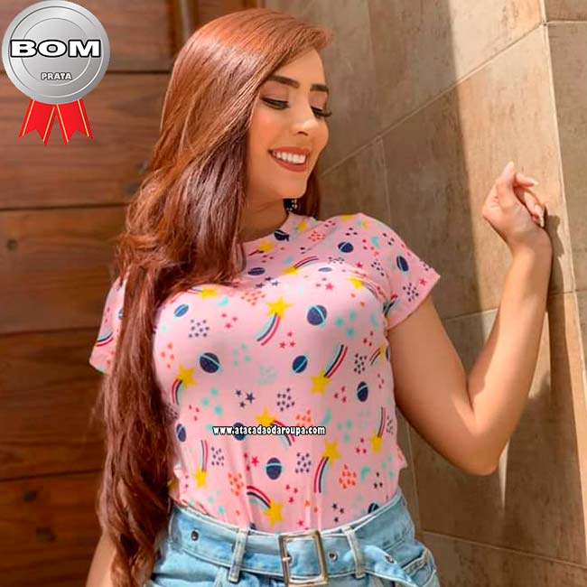 Blusas Estampadas de Malha Leila Blusas Estampadas de Malha Leila