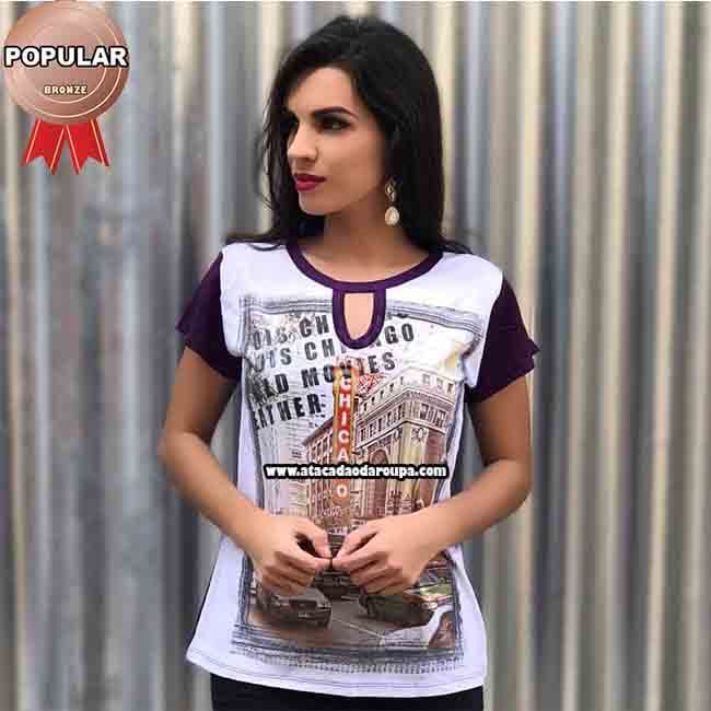 Blusas Fio Torcido Estampada M Blusas Fio Torcido Estampada M