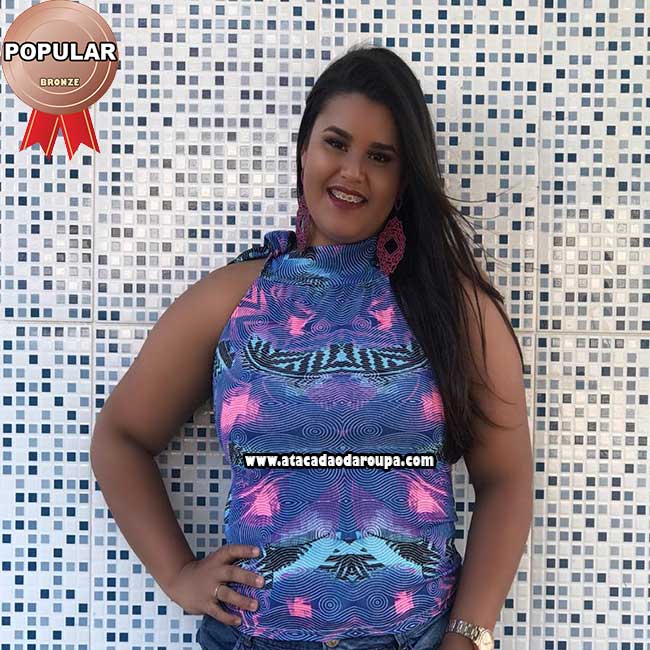 Blusas Suplex Misto Estampadas M/G Blusas Suplex Misto Estampadas M/G