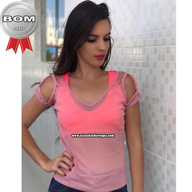Blusas Cropped malha Tule Lycra M Blusas Cropped malha Tule Lycra M