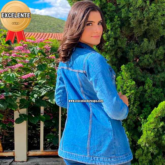 Jaqueta Jeans Slim M/G/GG Jaqueta Jeans Slim M/G/GG