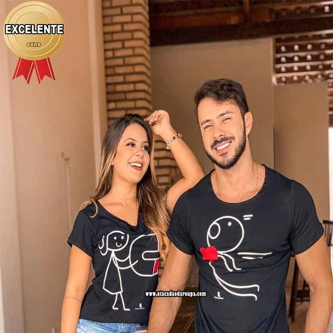 Kit 2 Camisetas Namorados Kit 2 Camisetas Namorados
