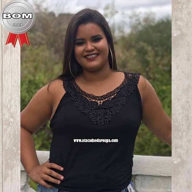 Regata Palla Renda Gripir Plus Size GG Regata Palla Renda Gripir Plus Size GG