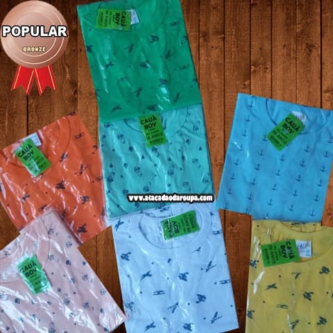 Camisa Infantil Gola Careca Camisa Infantil Gola Careca