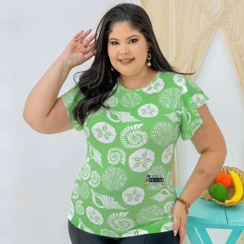 Blusas Crepe Estampada Plus Size Blusas Crepe Estampada Plus Size