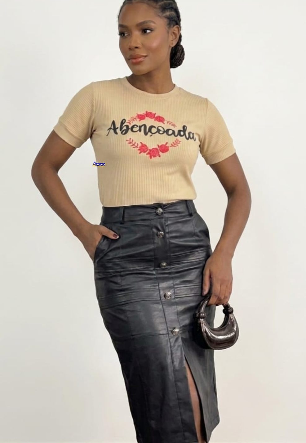 Tshirt Canelada Frases Moda Evangélica