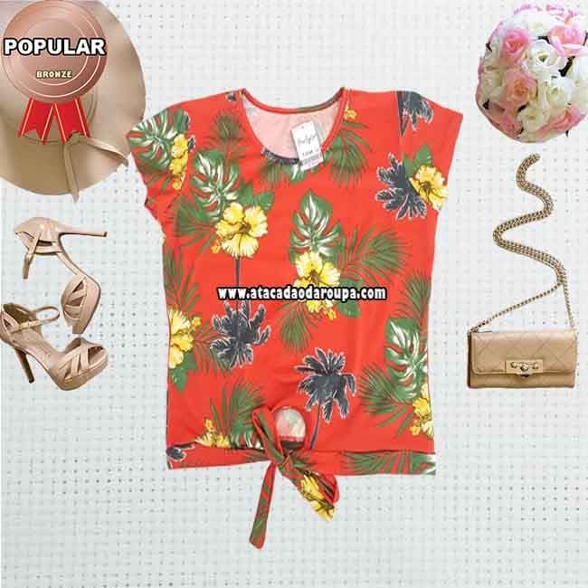 Blusa Feminina Malha Leila M Blusa Feminina Malha Leila M