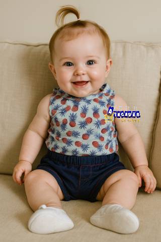 Body Bebê de Fio Torcido