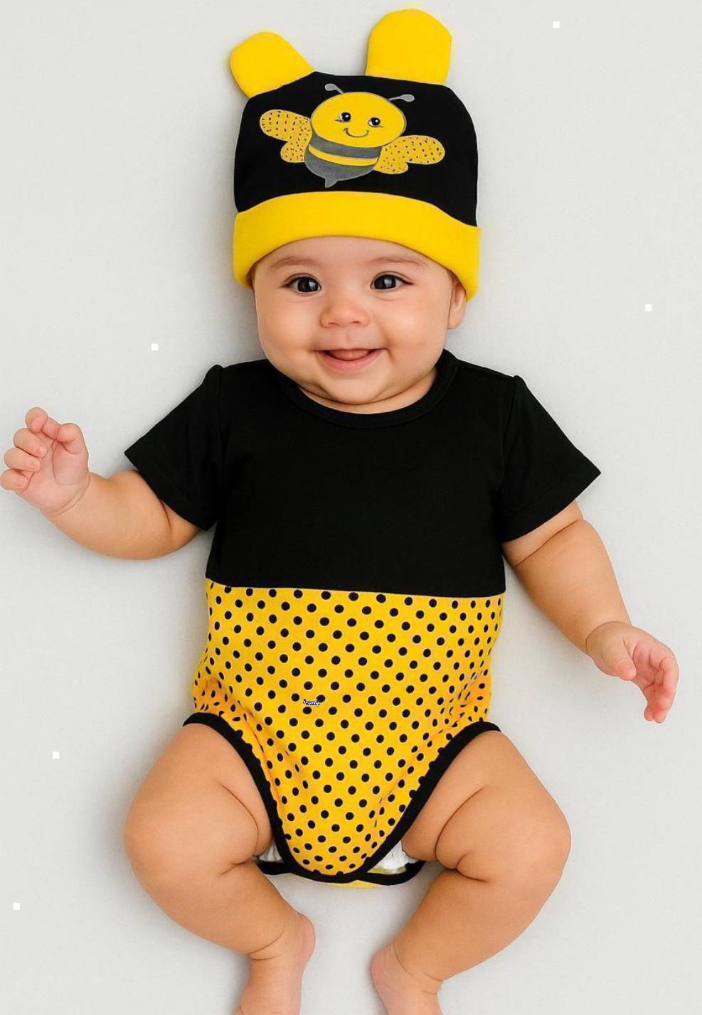 Body Bebê Menino Touca