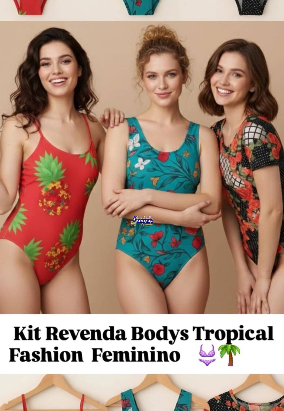 Kit Revenda Bodys Tropical Fashion Feminino