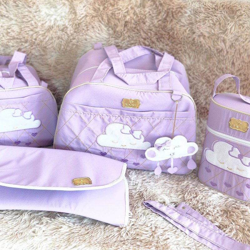 Kit Bolsa Maternidade 4 Pecas Feminina