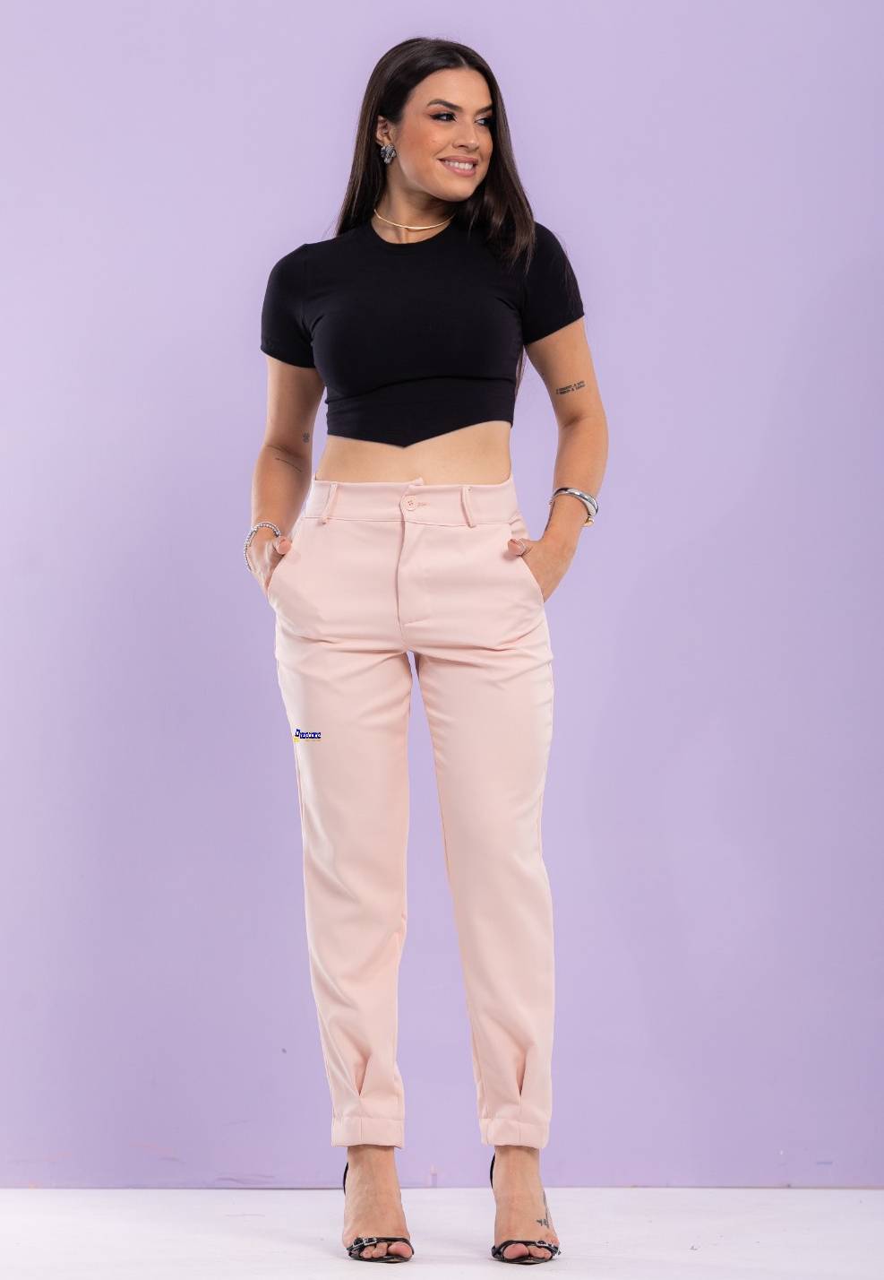 Calça Alfaiataria Feminina Cenoura