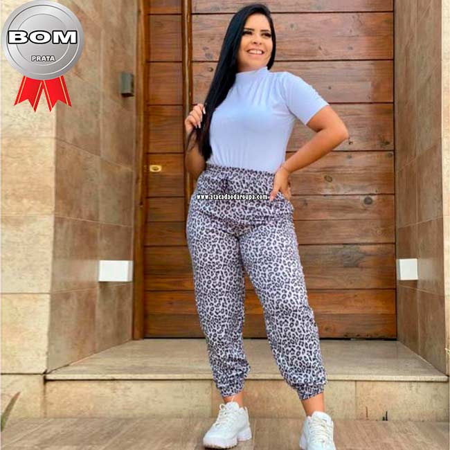 Calça Jogger de Malha M Calça Jogger de Malha M