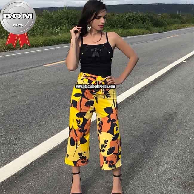 Calça Pantacourt Suplex Fit