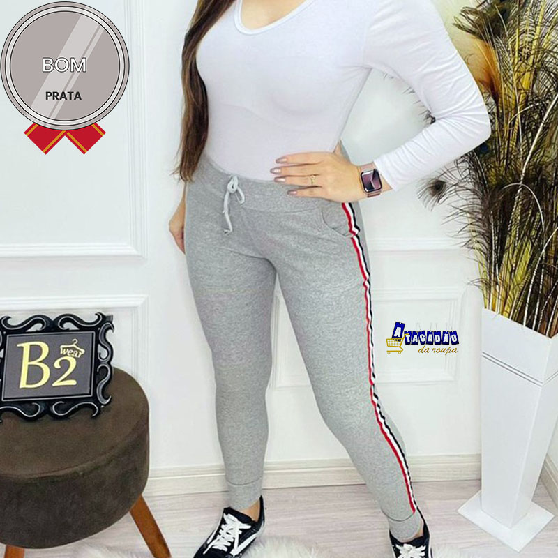 Calça Ribana Listras Laterais Calça Ribana Listras Laterais