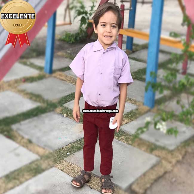 Calças Infantil Brim com Regulador Calças Infantil Brim com Regulador