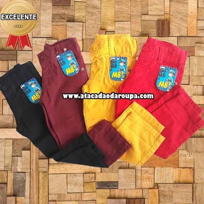 Calças Infantil Brim com Regulador Calças Infantil Brim com Regulador