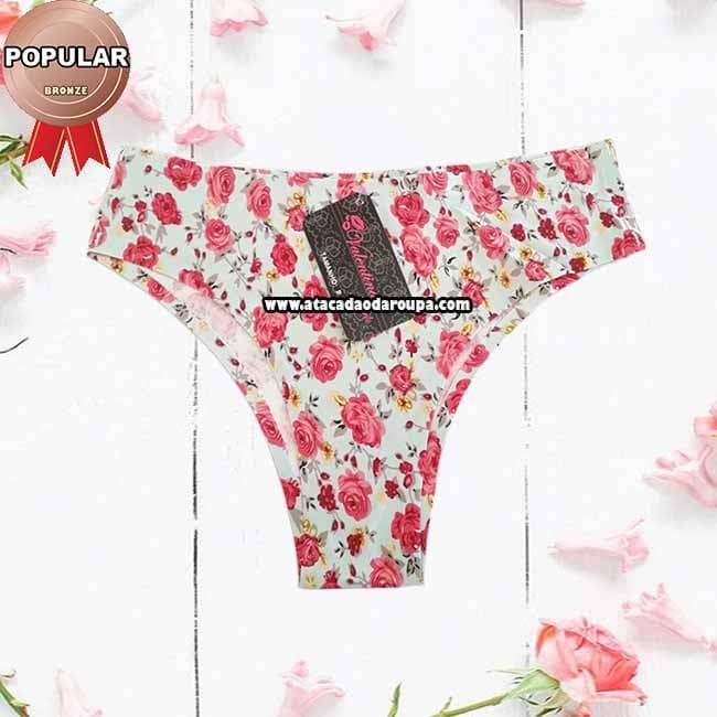 Calçinha Sem Costura Estampada Calçinha Sem Costura Estampada
