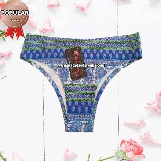 Calçinha Sem Costura Estampada Calçinha Sem Costura Estampada