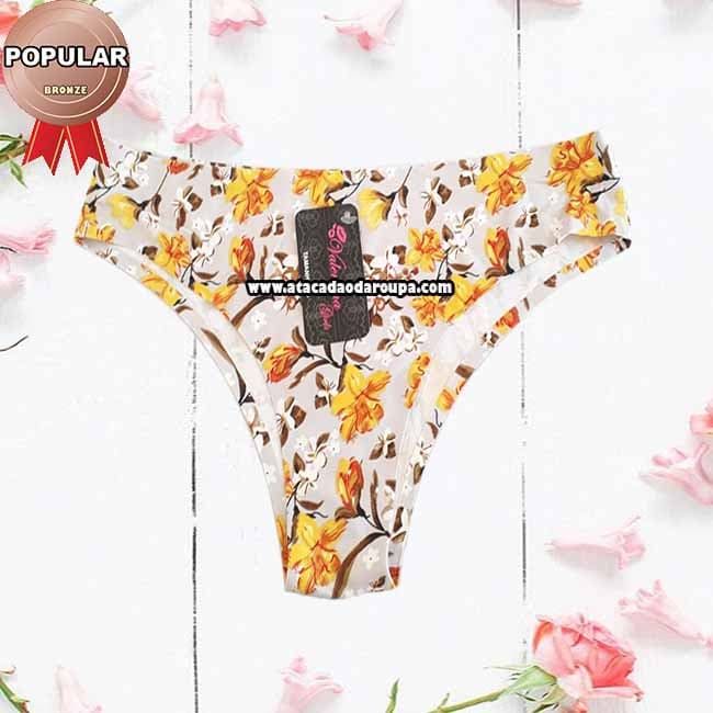Calçinha Sem Costura Estampada Calçinha Sem Costura Estampada