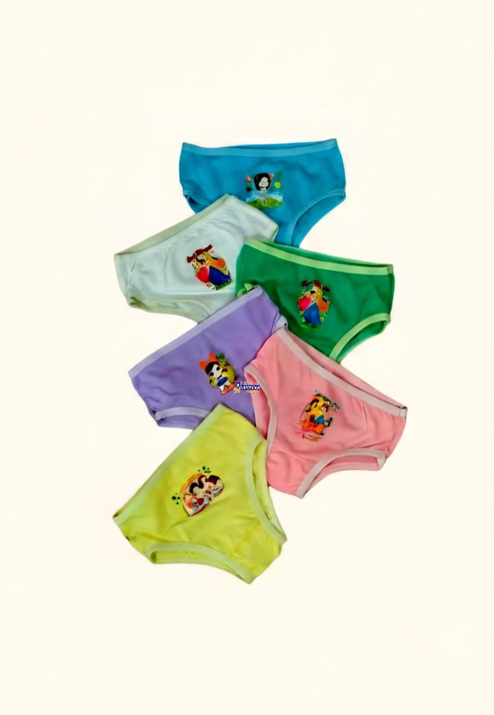 Calcinha infantil Algodão Personagens