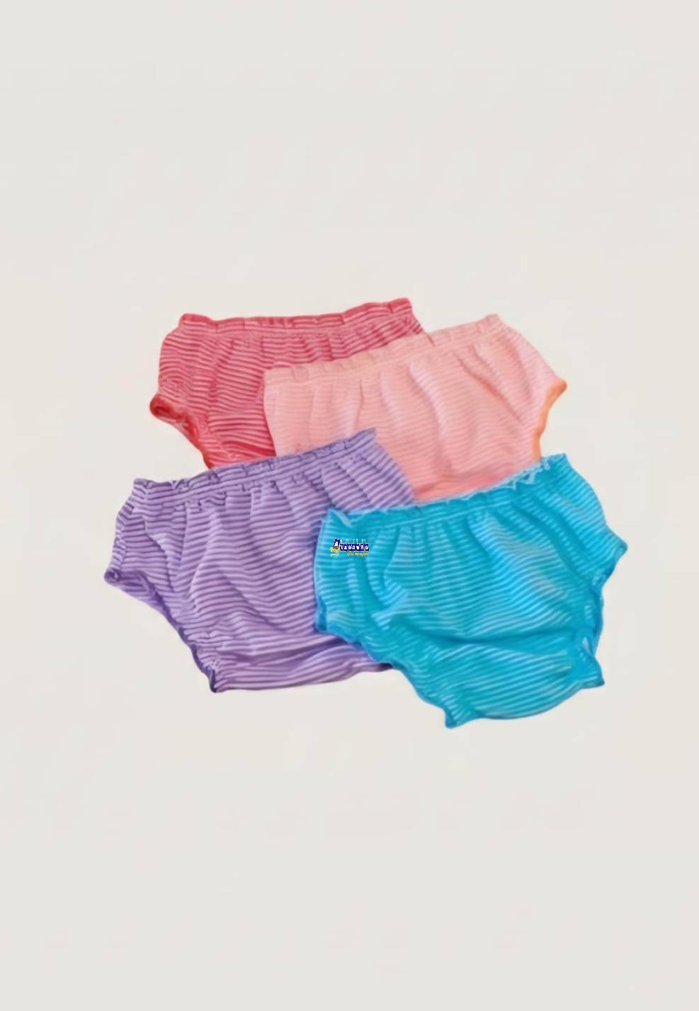 Calçinha Infantil Listradas Malha Fria