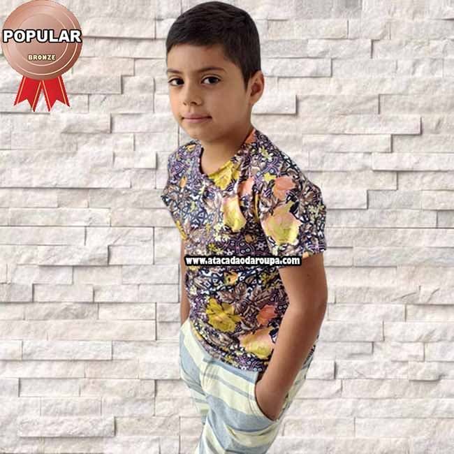 Camisa Infantil Floral Camisa Infantil Floral