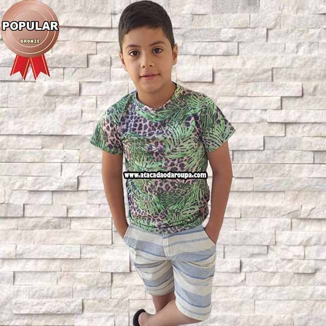 Camisa Infantil Floral Camisa Infantil Floral