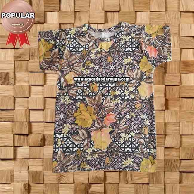 Camisa Infantil Floral Camisa Infantil Floral