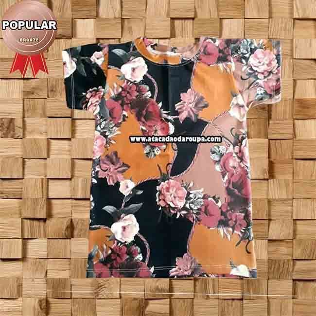 Camisa Infantil Floral Camisa Infantil Floral