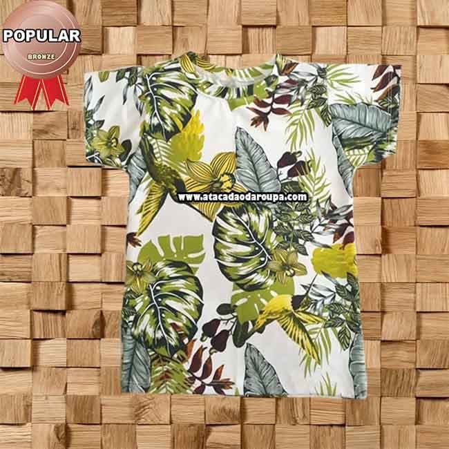 Camisa Infantil Floral Camisa Infantil Floral
