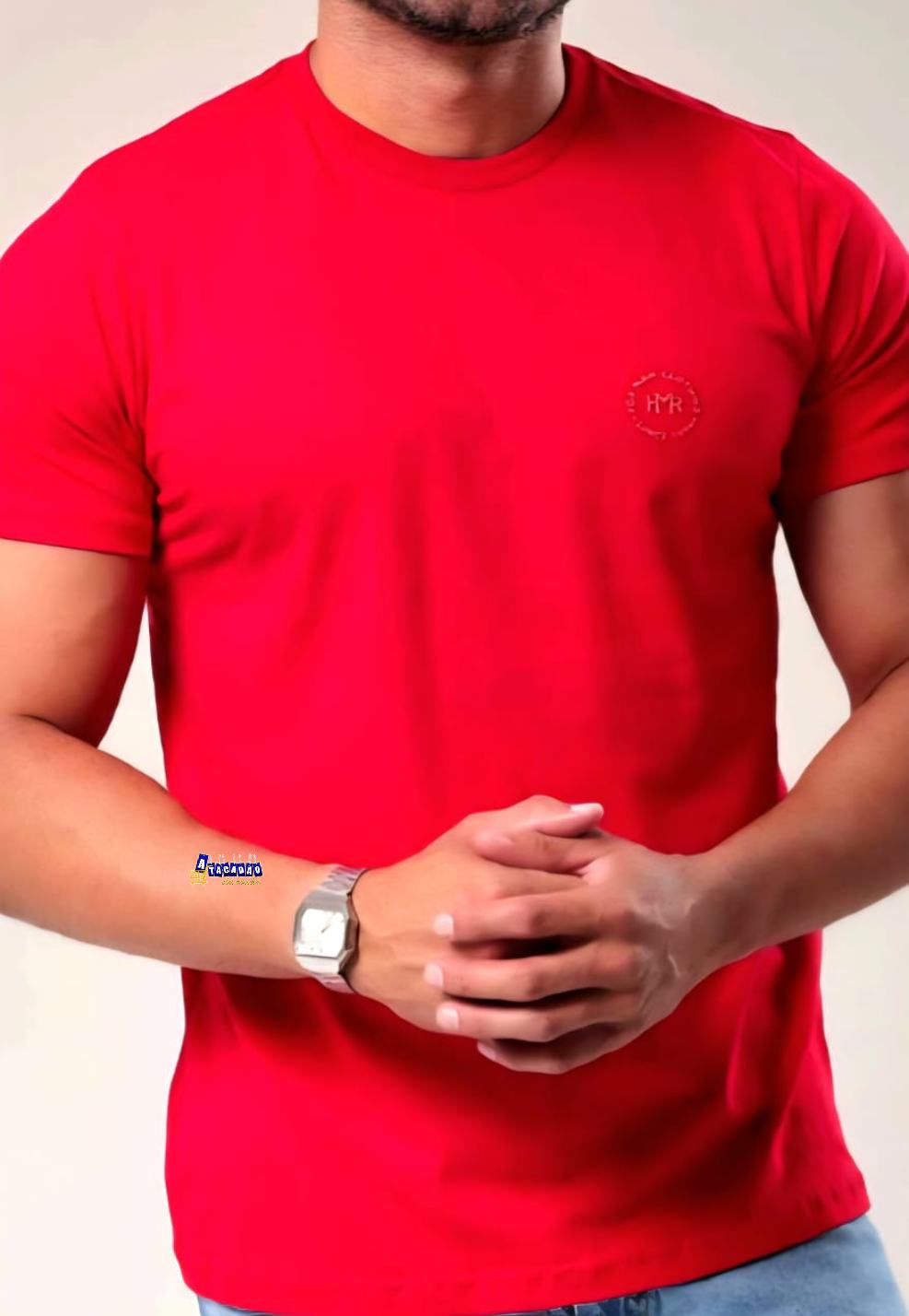 Camisa básica Algodão Masculina