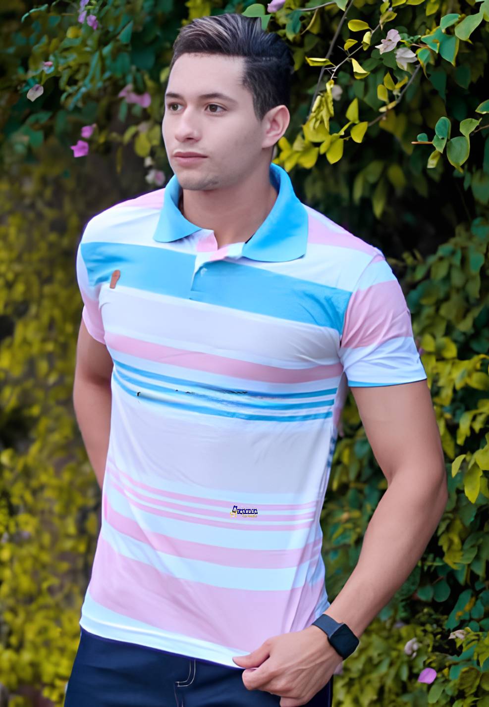 Camisa Gola Polo Masculina Listrada