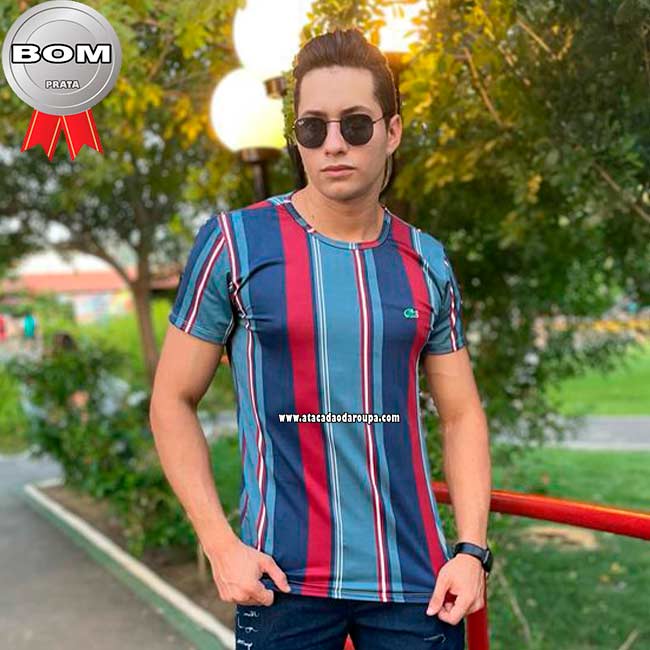 Camisas Masculina Malha Leila