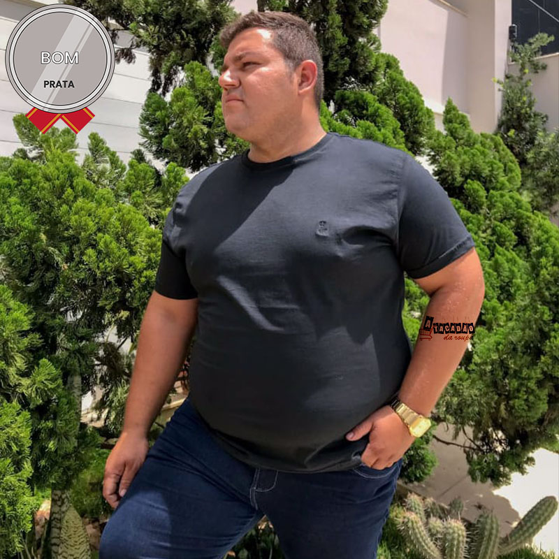 Camisa Masculina Lisa Algodão Plus Size Camisa Masculina Lisa Algodão Plus Size