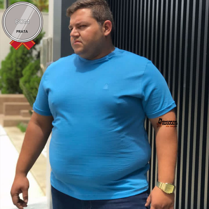 Camisa Masculina Lisa Algodão Plus Size Camisa Masculina Lisa Algodão Plus Size