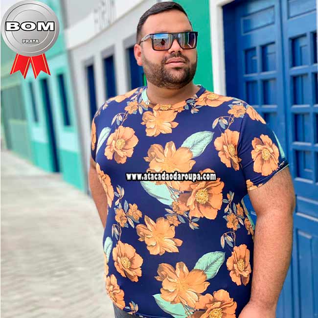 Camisa Masculina Plus Size GG/G2 Camisa Masculina Plus Size GG/G2