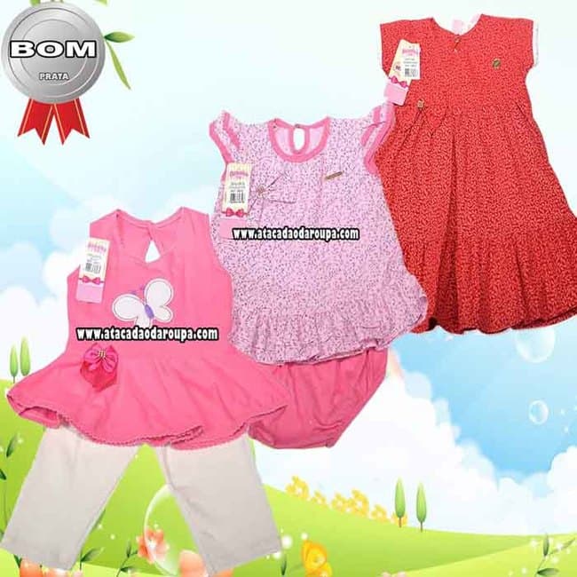 Conjuntinhos e Vestidinhos de Bebê Bebeka Baby 4 A 12 Meses Conjuntinhos e Vestidinhos de Bebê Bebeka Baby 4 A 12 Meses