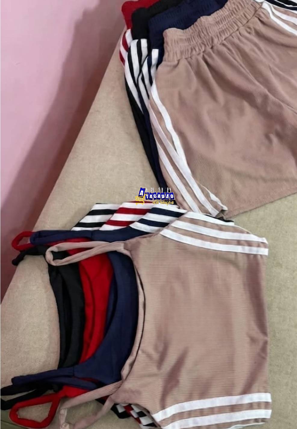 Conjunto Feminino Casual Listras Conjunto Feminino Casual Listras