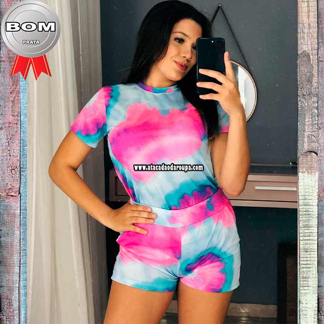 Conjunto Tie Dye Crepe G Conjunto Tie Dye Crepe G
