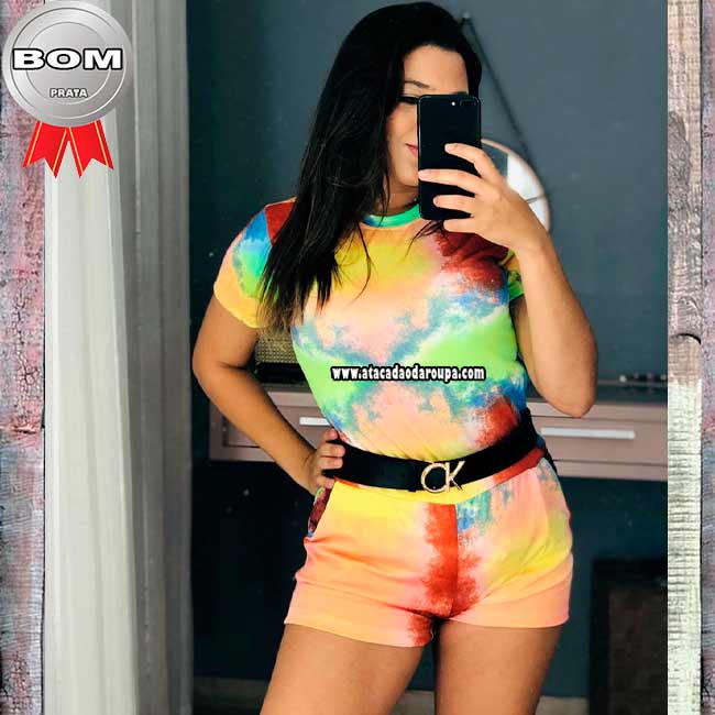 Conjunto Tie Dye Crepe G Conjunto Tie Dye Crepe G