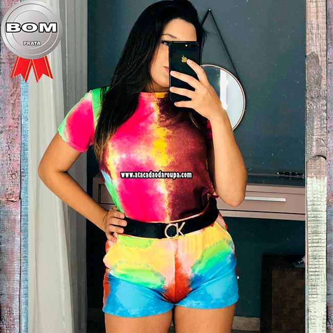 Conjunto Tie Dye Crepe G Conjunto Tie Dye Crepe G