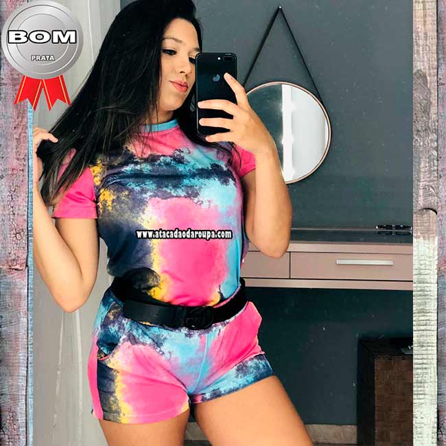 Conjunto Tie Dye Crepe G Conjunto Tie Dye Crepe G