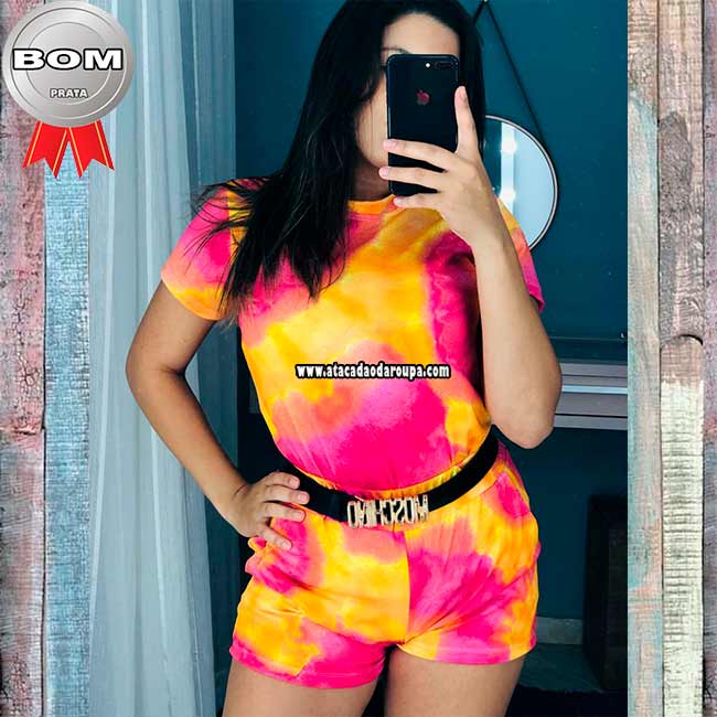 Conjunto Tie Dye Crepe G Conjunto Tie Dye Crepe G