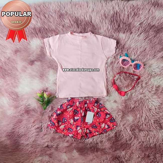 Conjunto Infantil Tactel e Malha Canelada 2 a 6 Anos Conjunto Infantil Tactel e Malha Canelada 2 a 6 Anos