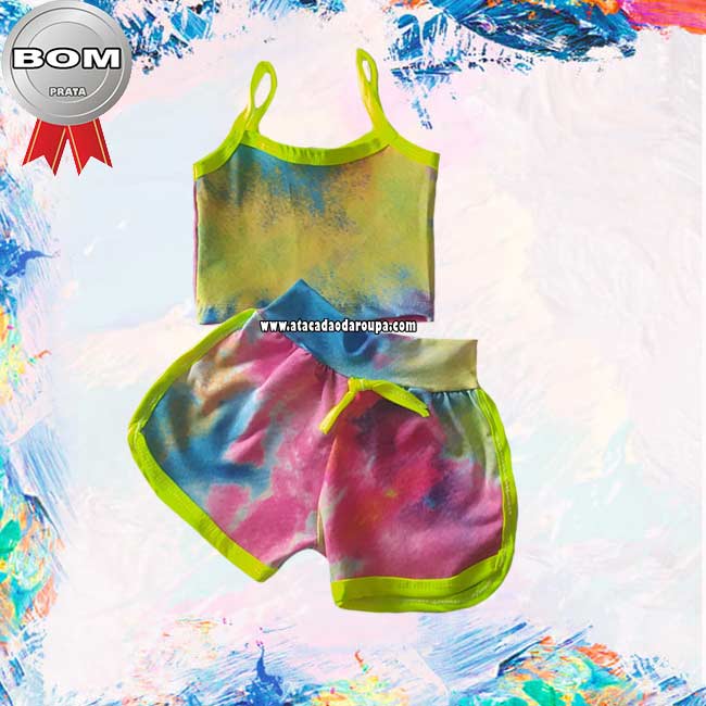 Conjuntinhos Infantil Tie Dye P/M/G 1 a 6 Anos Conjuntinhos Infantil Tie Dye P/M/G 1 a 6 Anos