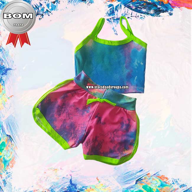 Conjuntinhos Infantil Tie Dye P/M/G 1 a 6 Anos Conjuntinhos Infantil Tie Dye P/M/G 1 a 6 Anos